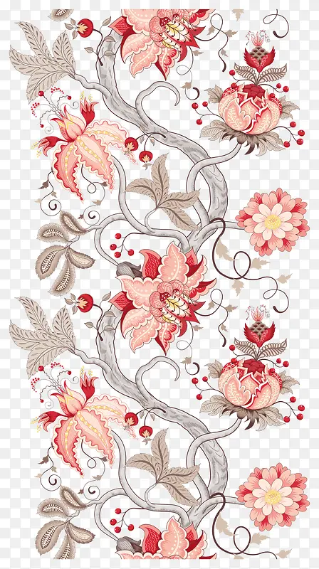 红色花朵