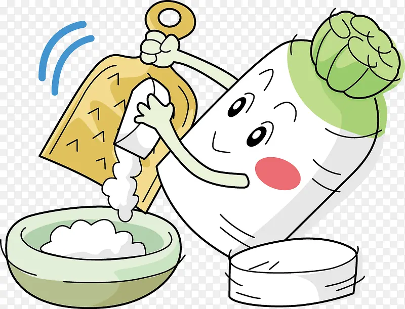 白萝卜简图