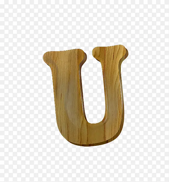 木纹字母u