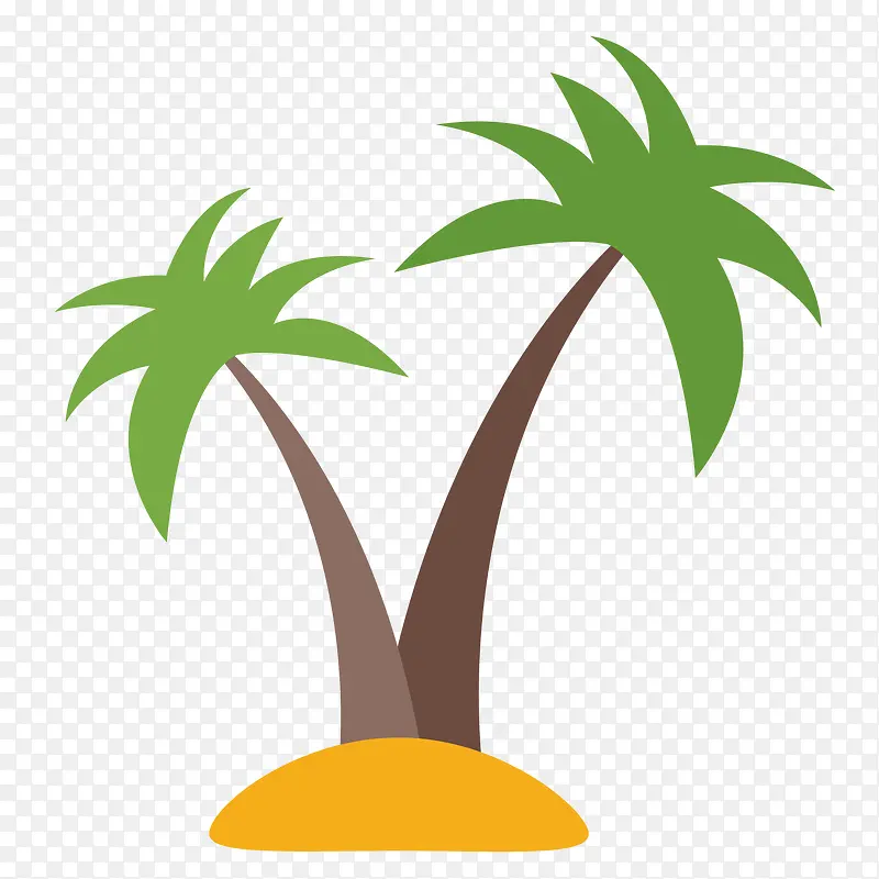 矢量椰子树