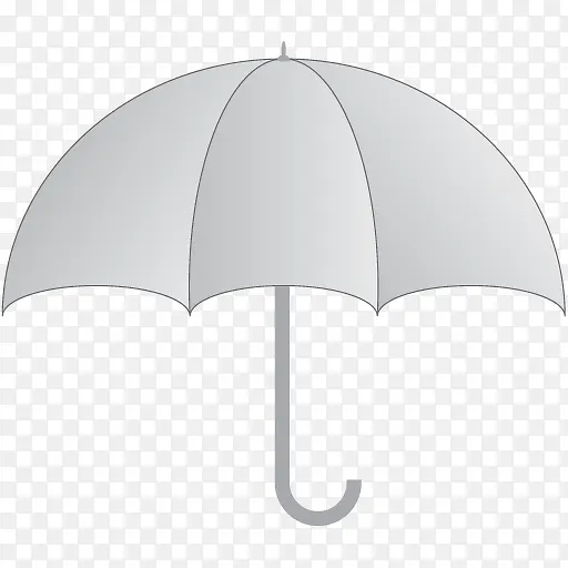 灰色的雨伞图标