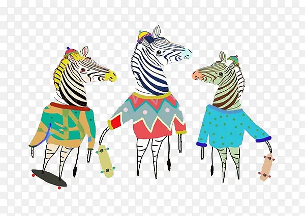 三只马装饰画