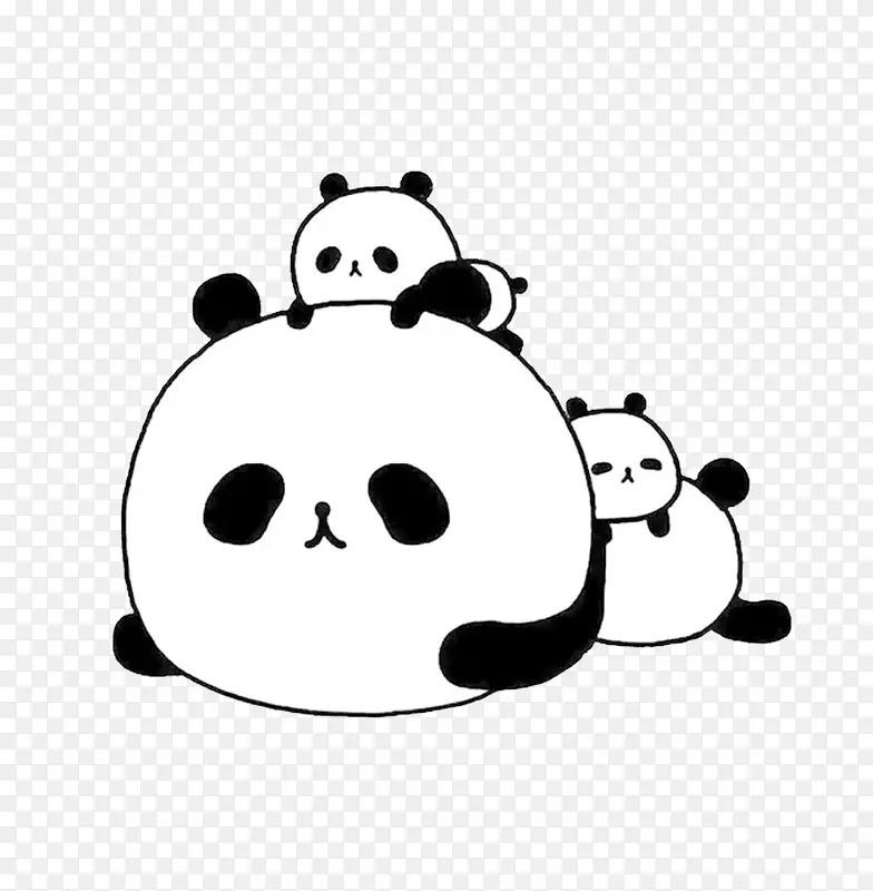 三只熊猫