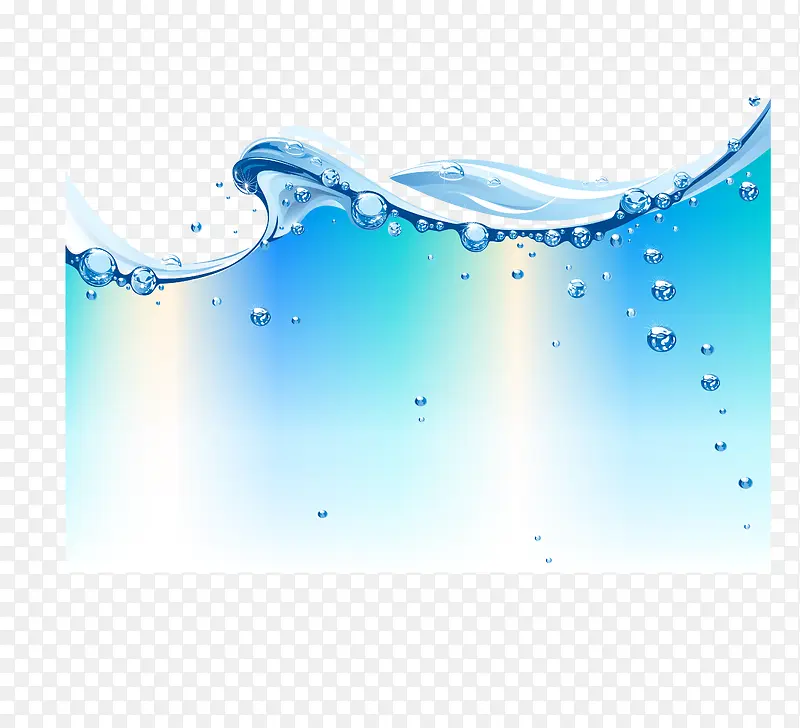 矢量卡通水纹