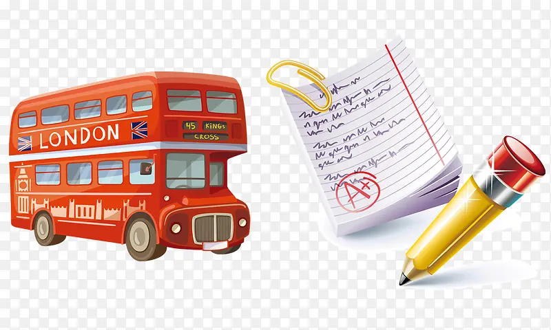 本子笔和巴士