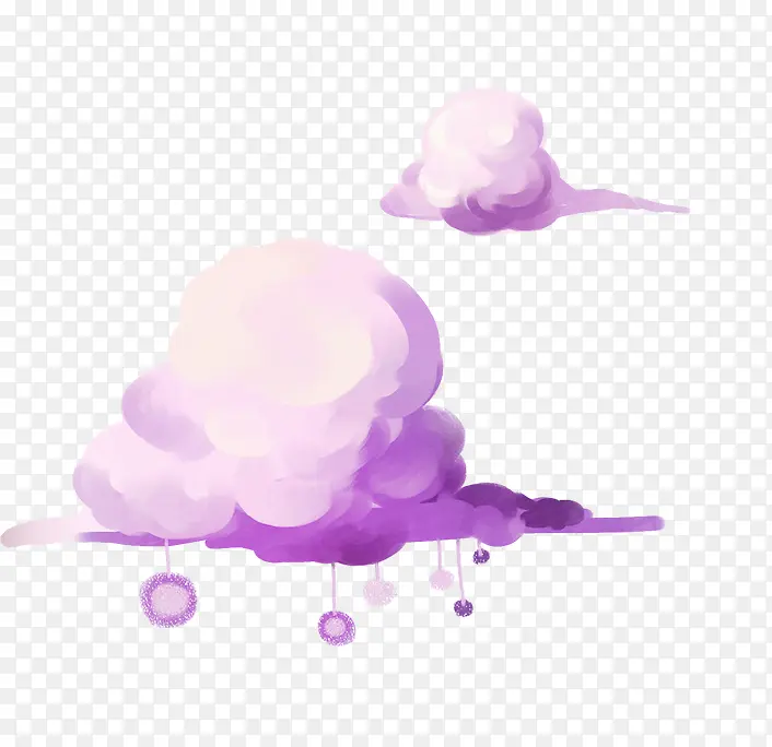 紫色云朵