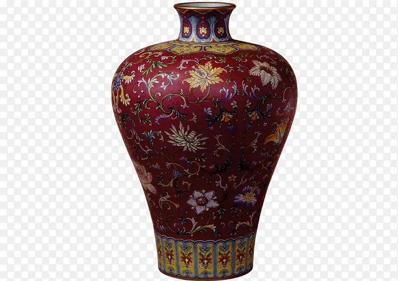 古代红花瓶