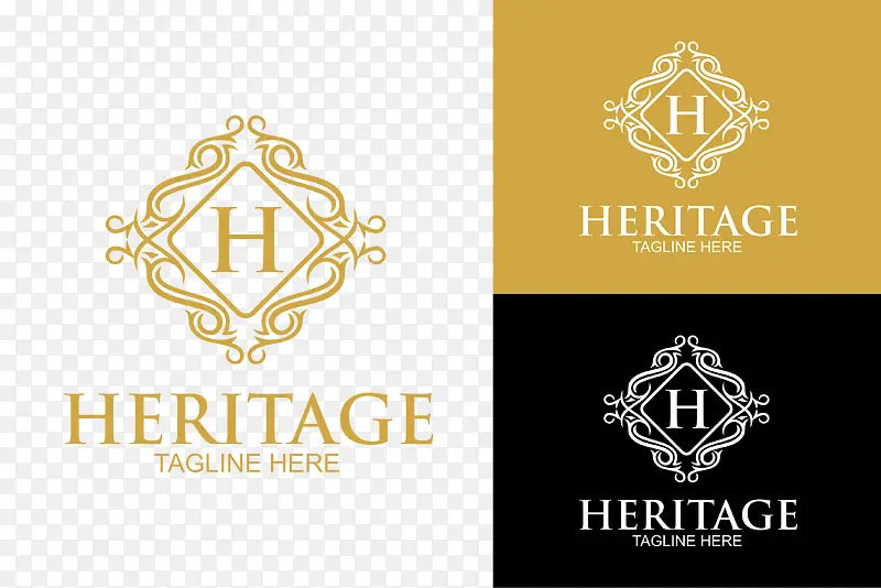 字母大写H的logo