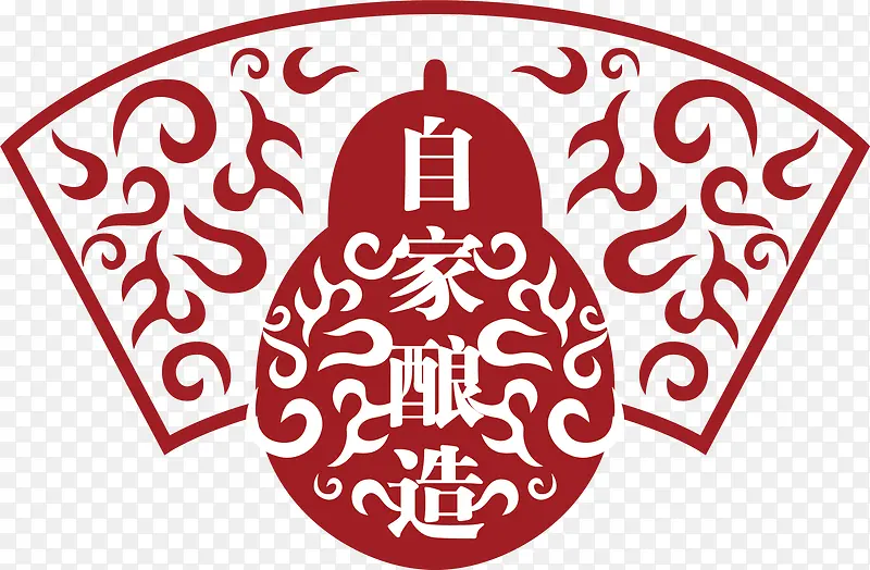 葫芦中国风式红章