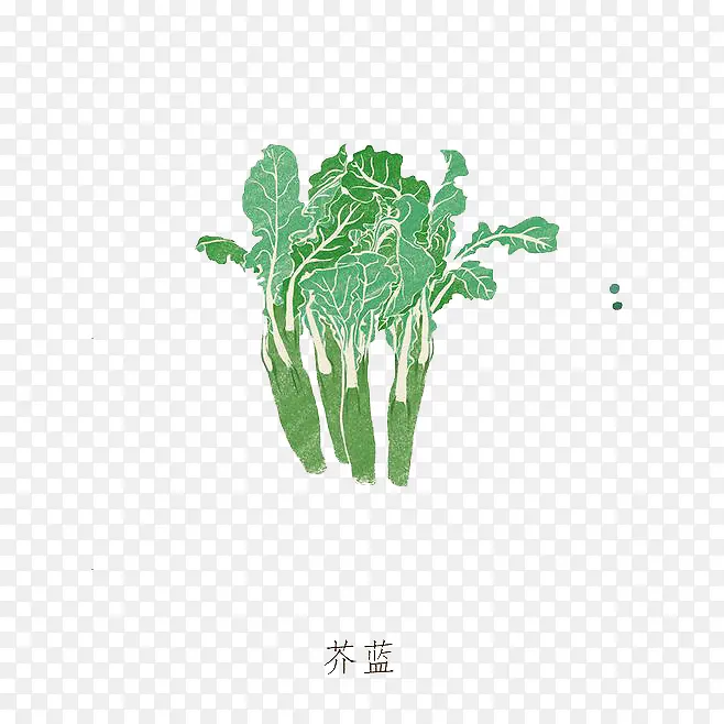 水彩菠菜