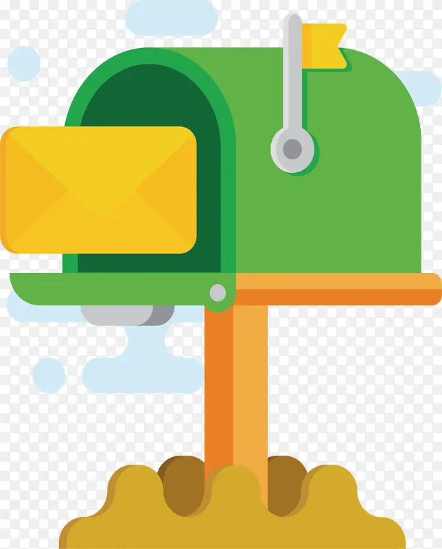 精美绿色信箱设计