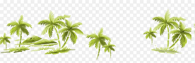 夏日椰树装饰背景