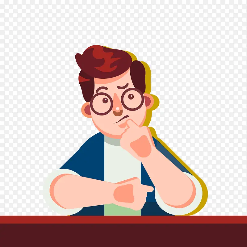 创意思考中的男子矢量PNG图片素材下载_图片编号8069301-PNG素材网
