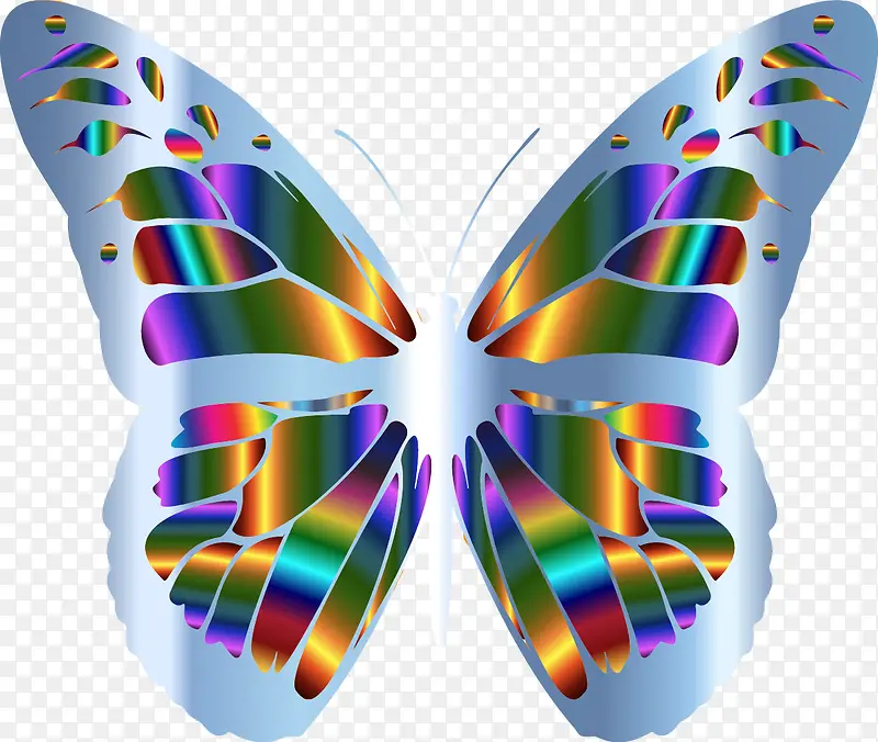 蝴蝶抽象矢量图