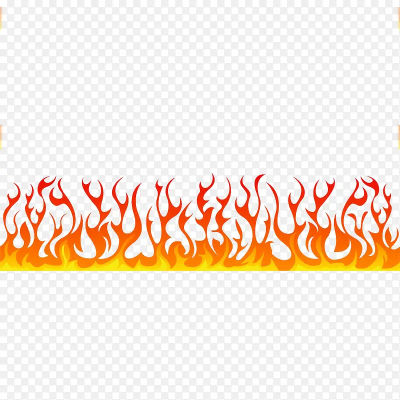 卡通红色炙热的火焰的标识PNG
