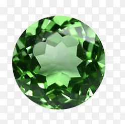 绿色圆形宝石