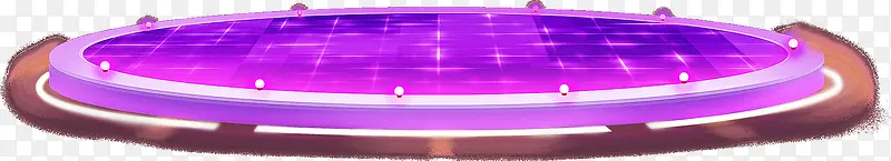 紫色圆形舞台