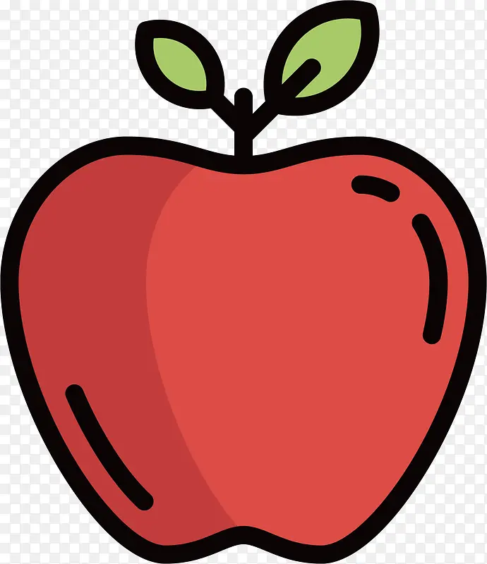 红色苹果设计图标