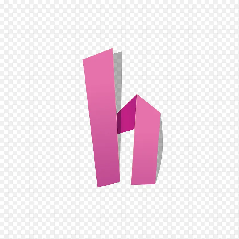 折纸字母h