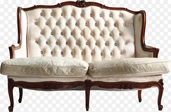 古典豪华白沙发实拍