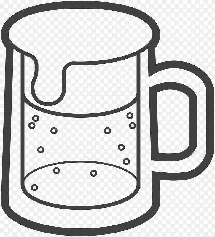 手绘扎啤杯