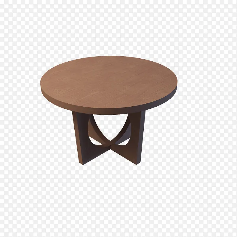 简单棕色木制圆形木桌
