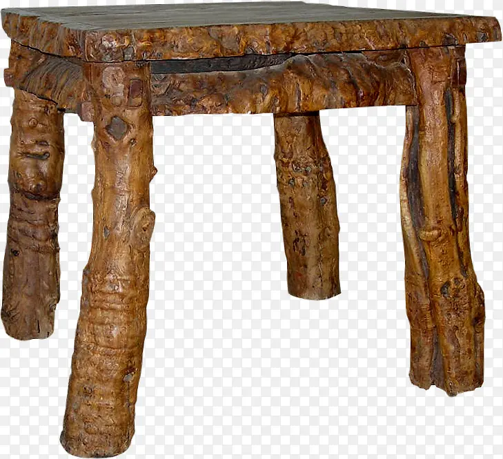 棕色木桌