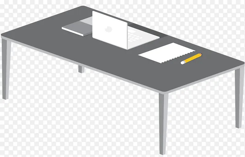 矢量装饰立体办公桌元素