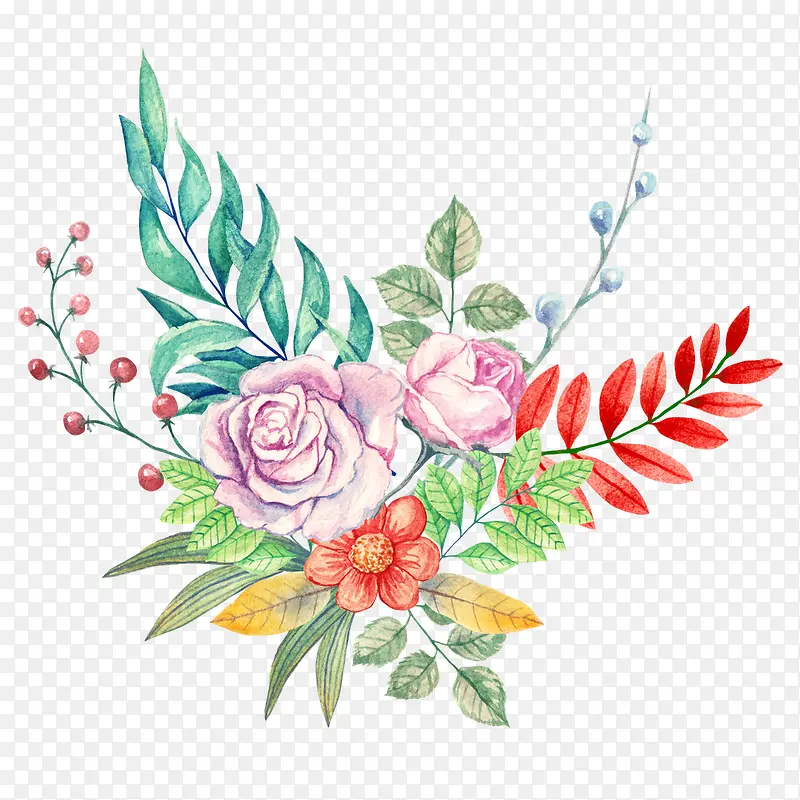 手绘植物花卉花草装饰PNG图片素材下载_图片编号8080602-PNG素材网