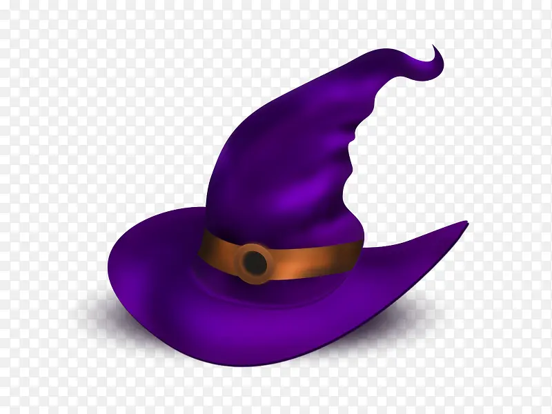 紫色魔法帽子UI图标