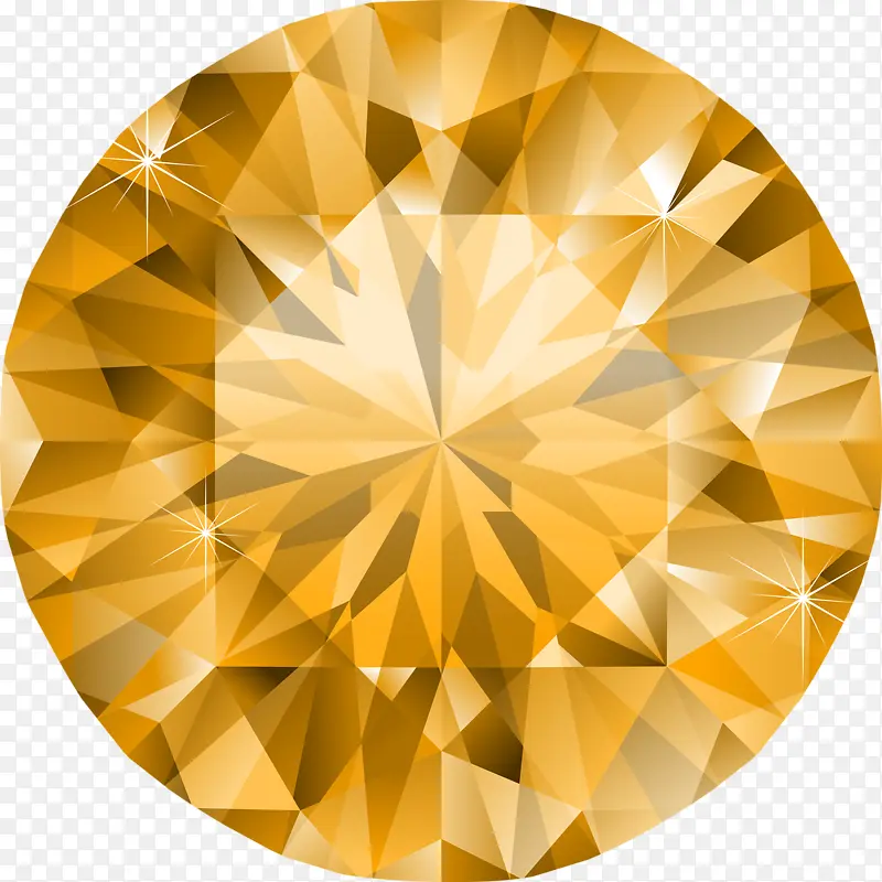 黄色钻石素材