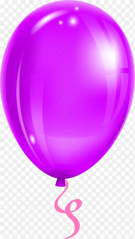 简约紫色气球