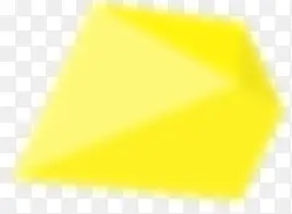 黄色菱形多边形几何体