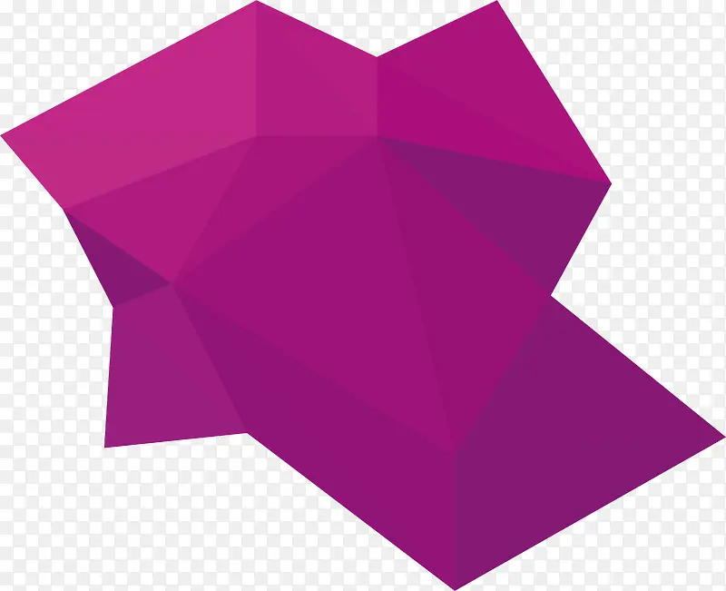 紫色低多边形