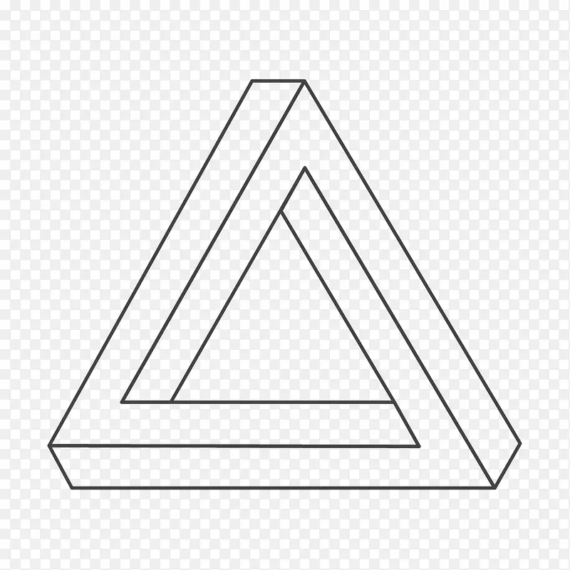 矢量手绘三角形