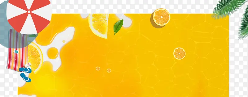 创意橙汁游泳池