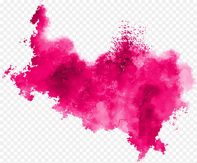 粉色水墨渲染