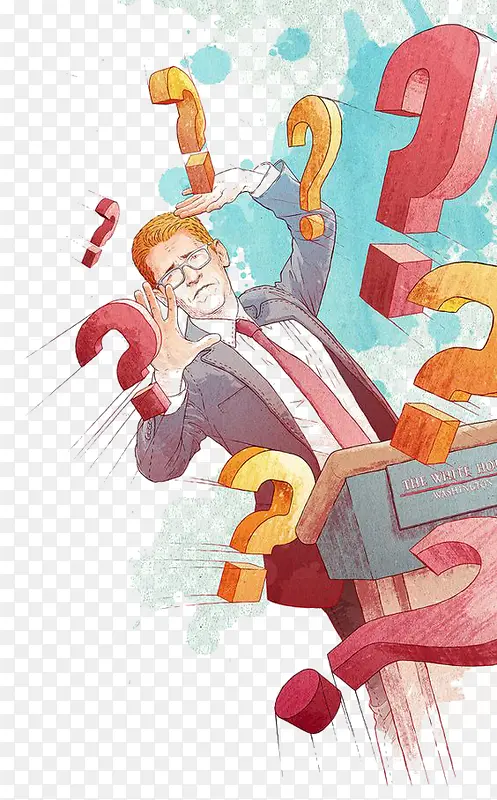 男人和问号PNG图片素材下载_图片编号8089034-PNG素材网