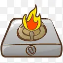 Cooker fire Icon