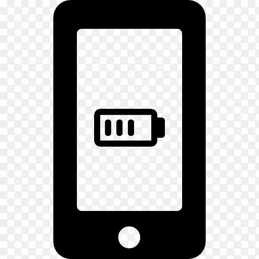 手机屏幕上的电池状态标志图标