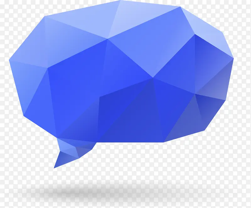蓝色几何立体块对话框