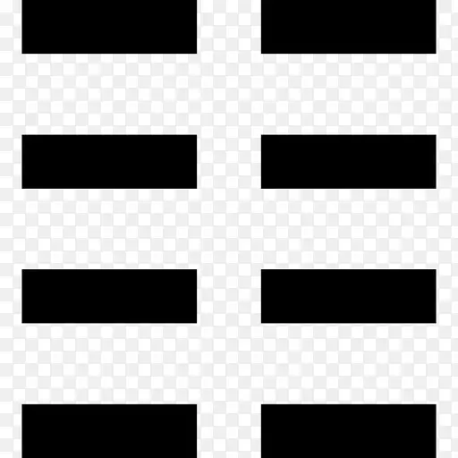八个矩形分成两列图标
