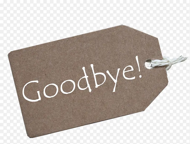 goodbye牛皮纸标签PNG图片素材下载_图片编号8091045-PNG素材网