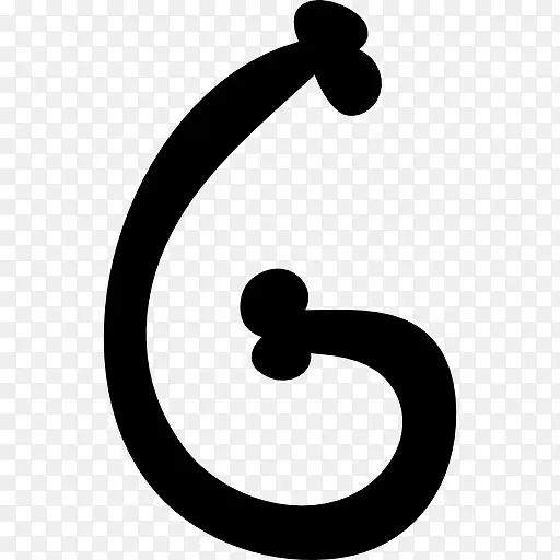 字母G填充骨曲线字体图标