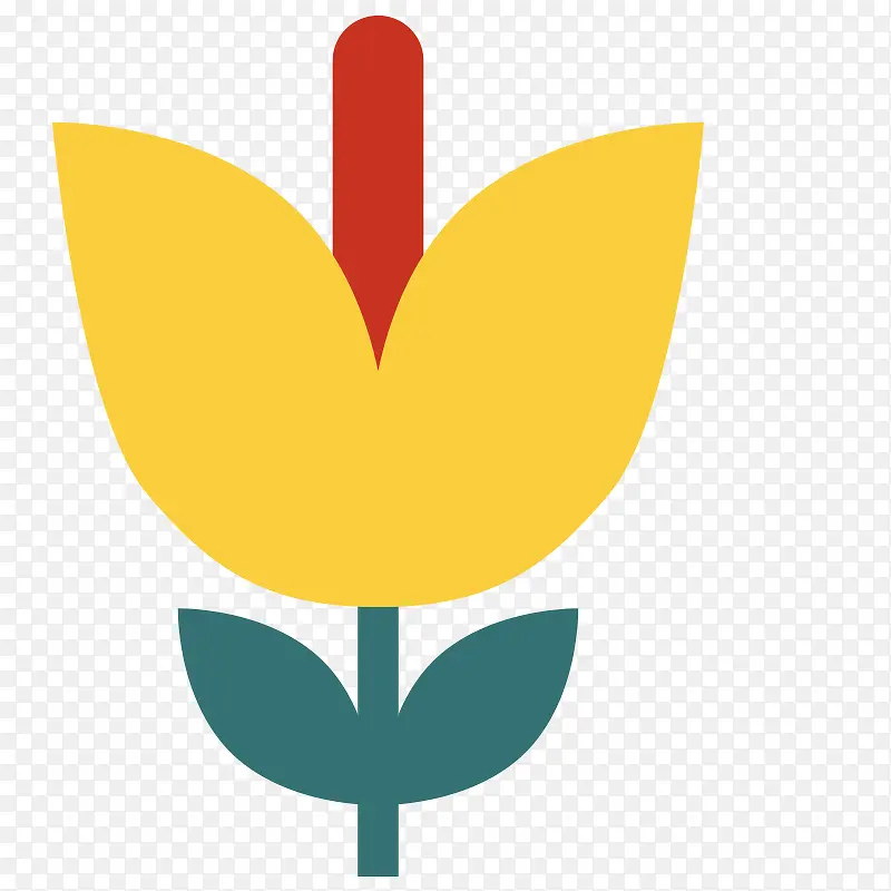 矢量 花朵图形 扁平化 不规则