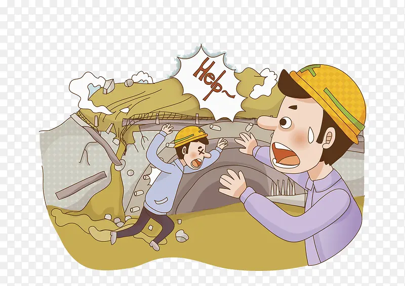 手绘施工事故