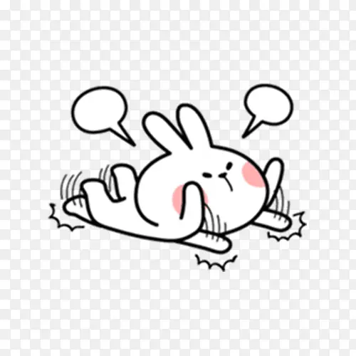 摔倒的兔子