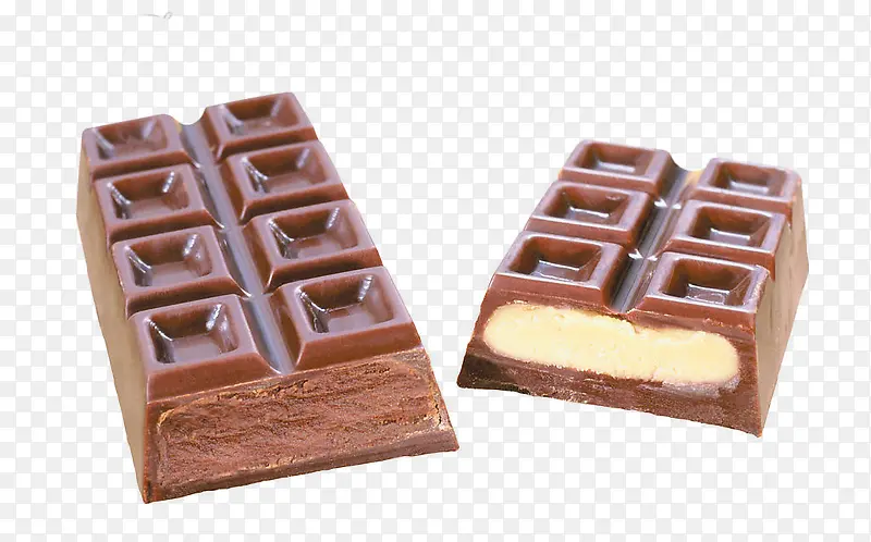 美食图标巧克力剪影 巧克力块