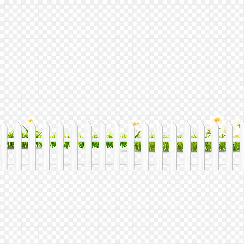 绿色篱笆图案花草