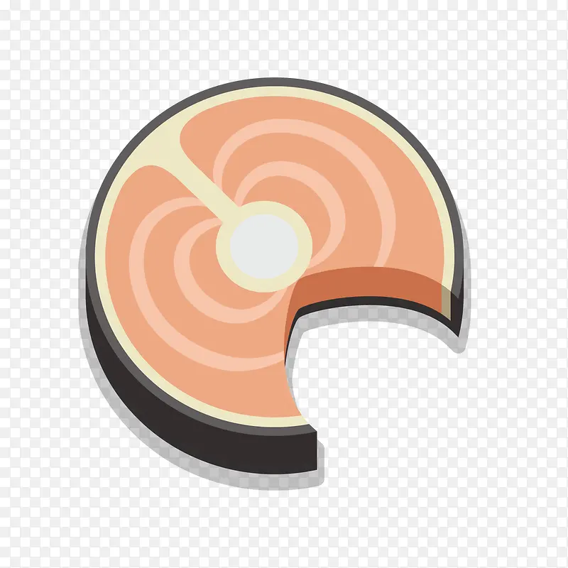 矢量手绘鸡肉块